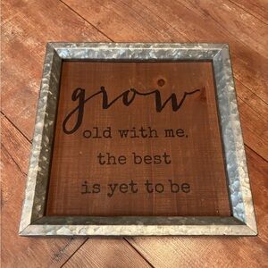 Hobby Lobby Brown and Silver Inspirational Wall Art